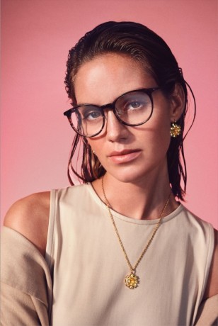 Серьги VALENTINA SG PEACH / GOLDEN Dyrberg Kern