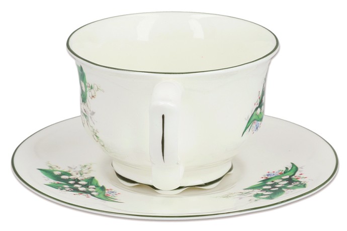 Чашка с блюдцем Ландыш, 0,34 л. Carmani