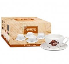 Набор из 4 кофейных пар для капучино, 240 см. "Брызги кофе" Koenitz