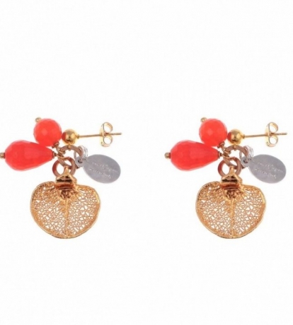 Серьги Листок OR752/93-G BR Ester Bijoux