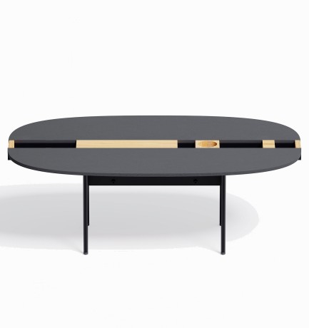 Журнальный столик Between L, 105х63,7х37 см. черный ясень/черный ясень, Zahodi