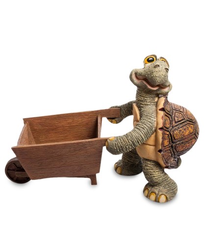 GG-4451-LC Фигура-кашпо "Садовник Черепашка" (Sealmark)