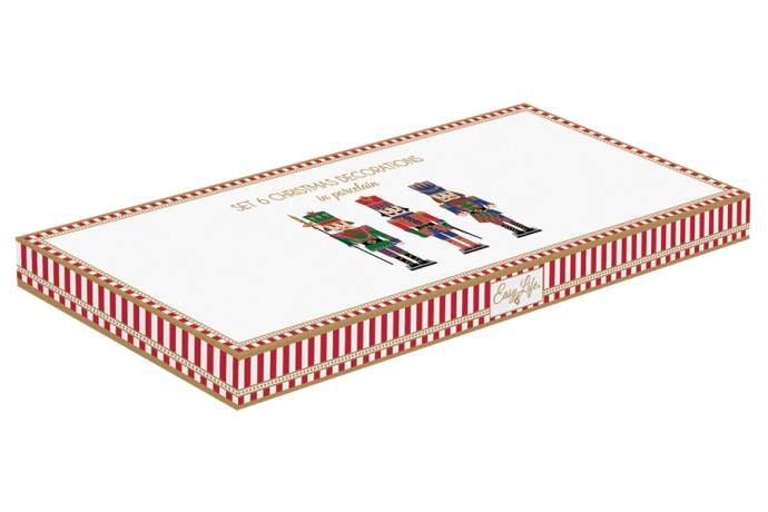 Набор ёлочных украшений Щелкунчик, 9х4 см. 6 шт. Easy Life