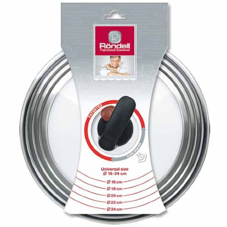 Крышка универсальная Rondell, 16 - 24 см.