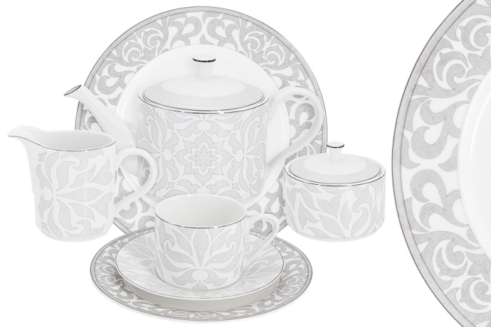 Чайный сервиз Айседора, 12 персон, 40 предметов, Emily