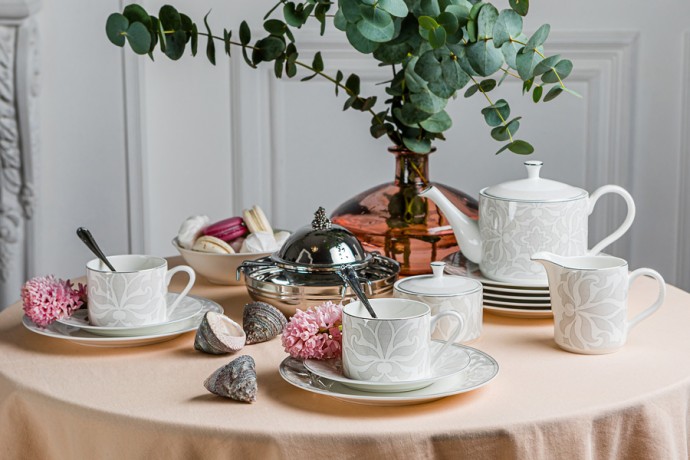 Чайный сервиз Айседора, 12 персон, 40 предметов, Emily