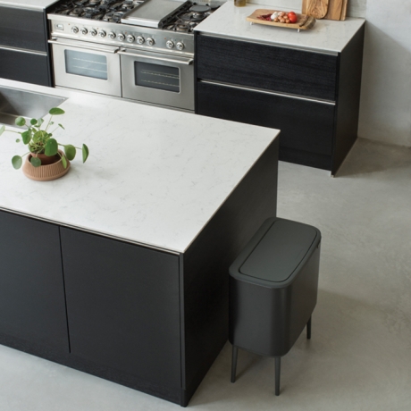 Мусорный бак Touch Bin Bo (36 л), Черный матовый Brabantia