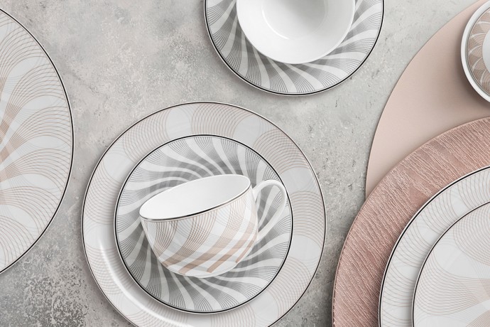 Чайный сервиз Оскар, 12 персон, 40 предметов, Emily