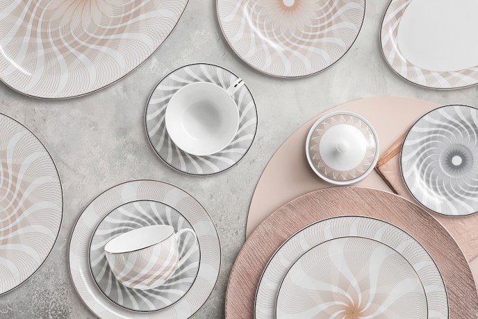 Чайный сервиз Оскар, 12 персон, 40 предметов, Emily