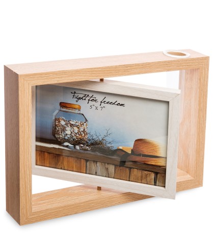 PH-24/ 1 Фоторамка-зеркало с вазочкой (13х18)