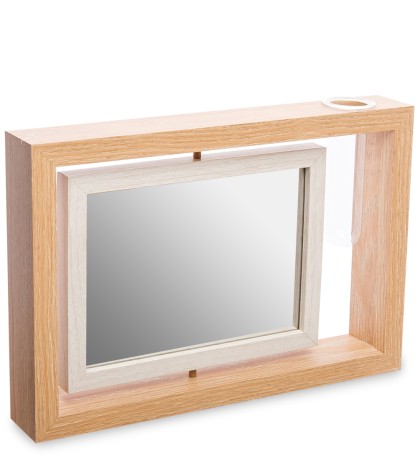 PH-24/ 1 Фоторамка-зеркало с вазочкой (13х18)