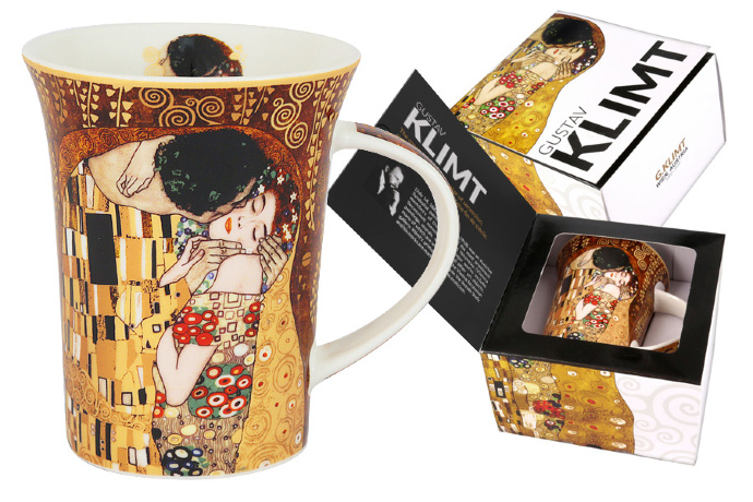 Кружка Поцелуй (Г.Климт), 350 мл. Carmani, подарочная