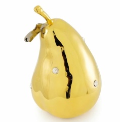 Сувенир груша, 14x21 см. EMOZIONI, керамика, swarovski