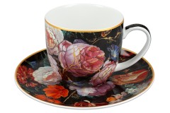 Чашка с блюдцем Натюрморт с маками, Х. Рейкерс, 0,25 л. Carmani