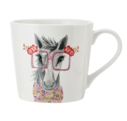 Кружка фарфоровая  Mikasa Tipperleyhill с принтом лошади, 380 мл. Kitchen Craft