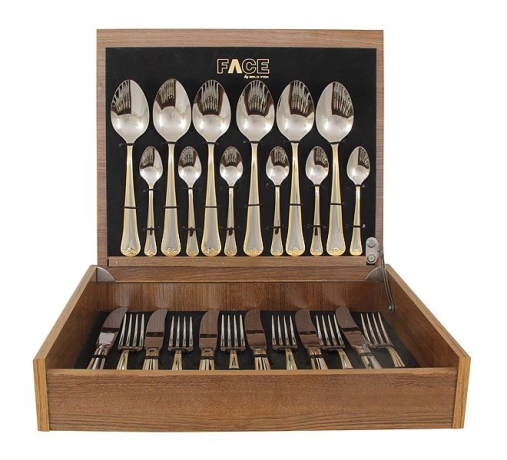 Набор столовых приборов Falperra Gold, 6 персон, 24 предмета Face