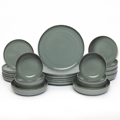 Комплект столовой посуды "Жемчужное настроение" 24 предметов синий