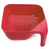 Дуршлаг квадратный средний красный