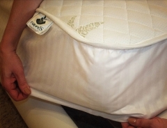 Наматрасник чехол "Стебель бамбука", 140х200, из бактерицидной бамбуковой ткани, Natures