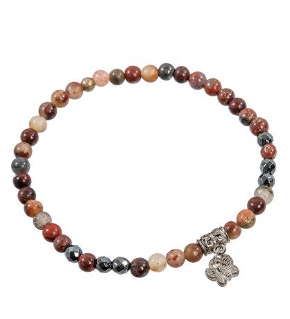 NP-07/3 Браслет из камней "Яшма Пикассо"