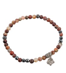 NP-07/3 Браслет из камней "Яшма Пикассо"