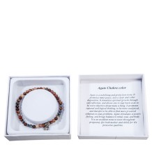 NP-07/3 Браслет из камней "Яшма Пикассо"