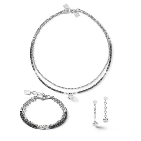 *Серьги 4-In-1 Silver