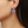 Серьги NICOLA SG LIGHT BLUE / AQUA