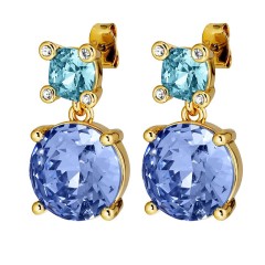 Серьги NICOLA SG LIGHT BLUE / AQUA