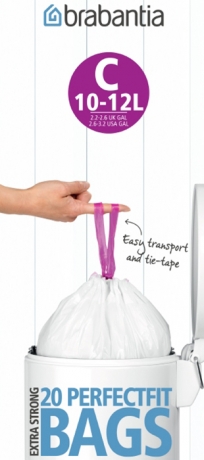 Мешки для мусора PerfectFit, размер С (10-12 л), рулон, 20 шт. Brabantia