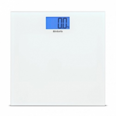 Цифровые весы для ванной комнаты на батарейках, Белый Brabantia