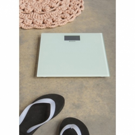 Цифровые весы для ванной комнаты на батарейках, Белый Brabantia