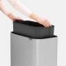Мусорный бак Touch Bin Bo (36 л), Стальной матовый (Fingerprint Proof) Brabantia