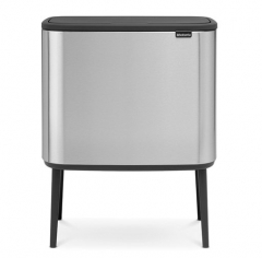 Мусорный бак Touch Bin Bo (36 л), Стальной матовый (Fingerprint Proof) Brabantia