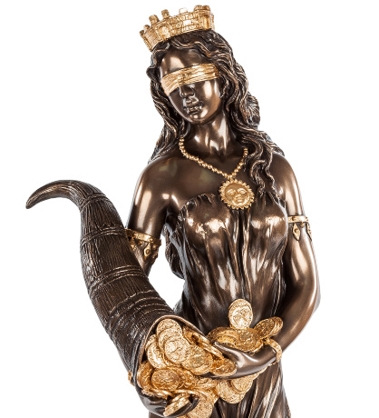 WS-654/ 2 Статуэтка "Фортуна - Богиня счастья и удачи"