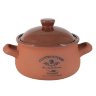 Горшочек с ручками и с крышкой Умбра, малый, 0,5л, Terracotta