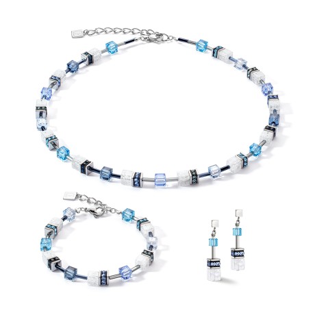 Серьги Blue-White Coeur de Lion