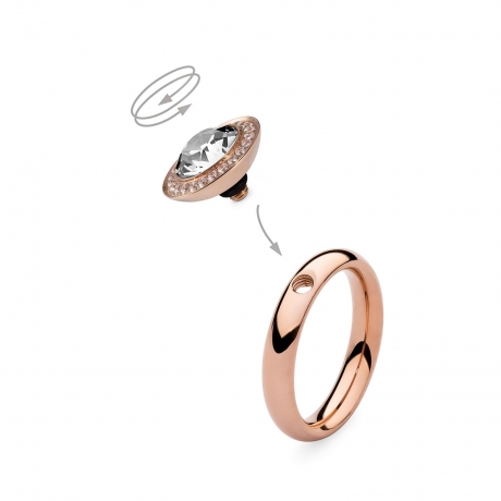 Шарм Tondo Deluxe crystal 647150 BW/RG Qudo