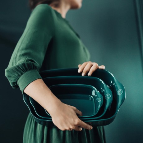 Форма для запекания прямоугольная, 42x27 см. цвет: кедр, Emile Henry