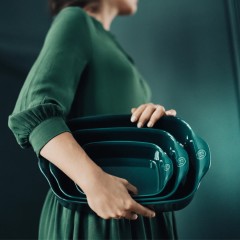 Форма для запекания прямоугольная, 42x27 см. цвет: кедр, Emile Henry