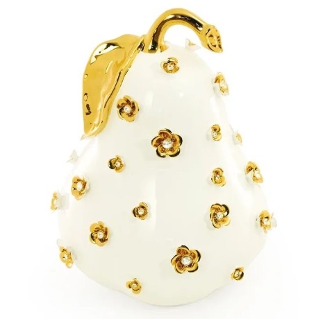 Сувенир груша, 26х38 см. EMOZIONI, керамика, swarovski