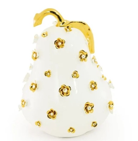 Сувенир груша, 26х38 см. EMOZIONI, керамика, swarovski