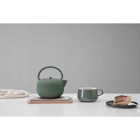 Чайник заварочный, с ситечком 800 мл. зеленый, Saga Viva Scandinavia