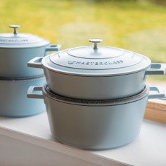 Кастрюля из литого аллюминия PASTEL BLUE, 4 л. MC Kitchen Craft