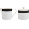 Набор для сахара и сливок фарфоровый Mikasa Luxe Deco, 245 мл. белый, Kitchen Craft