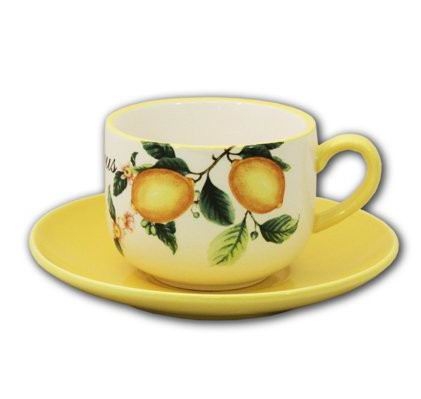 Чашка с блюдцем Лимоны, 0,25 л, INFINITY