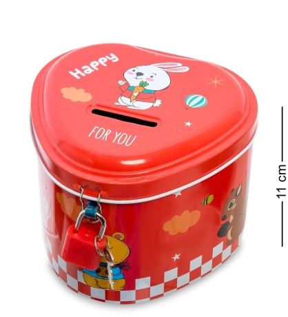 BX- 12/1 Металлическая копилка "Сердце"