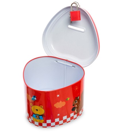 BX- 12/1 Металлическая копилка "Сердце"