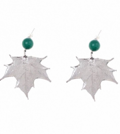 Серьги Канадский Клён OR758/40-S BW Ester Bijoux
