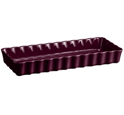 Форма для пирога прямоугольная, 15х36 см. (цвет: инжир) Emile Henry